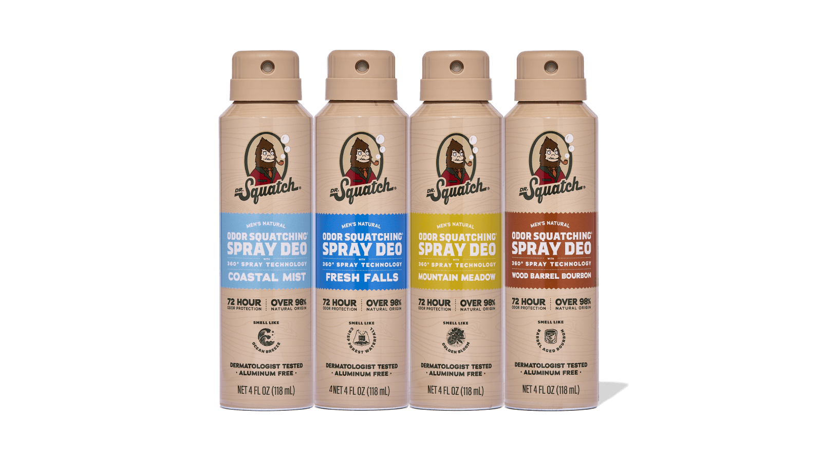 Spray Deodorant 4-Pack Q1