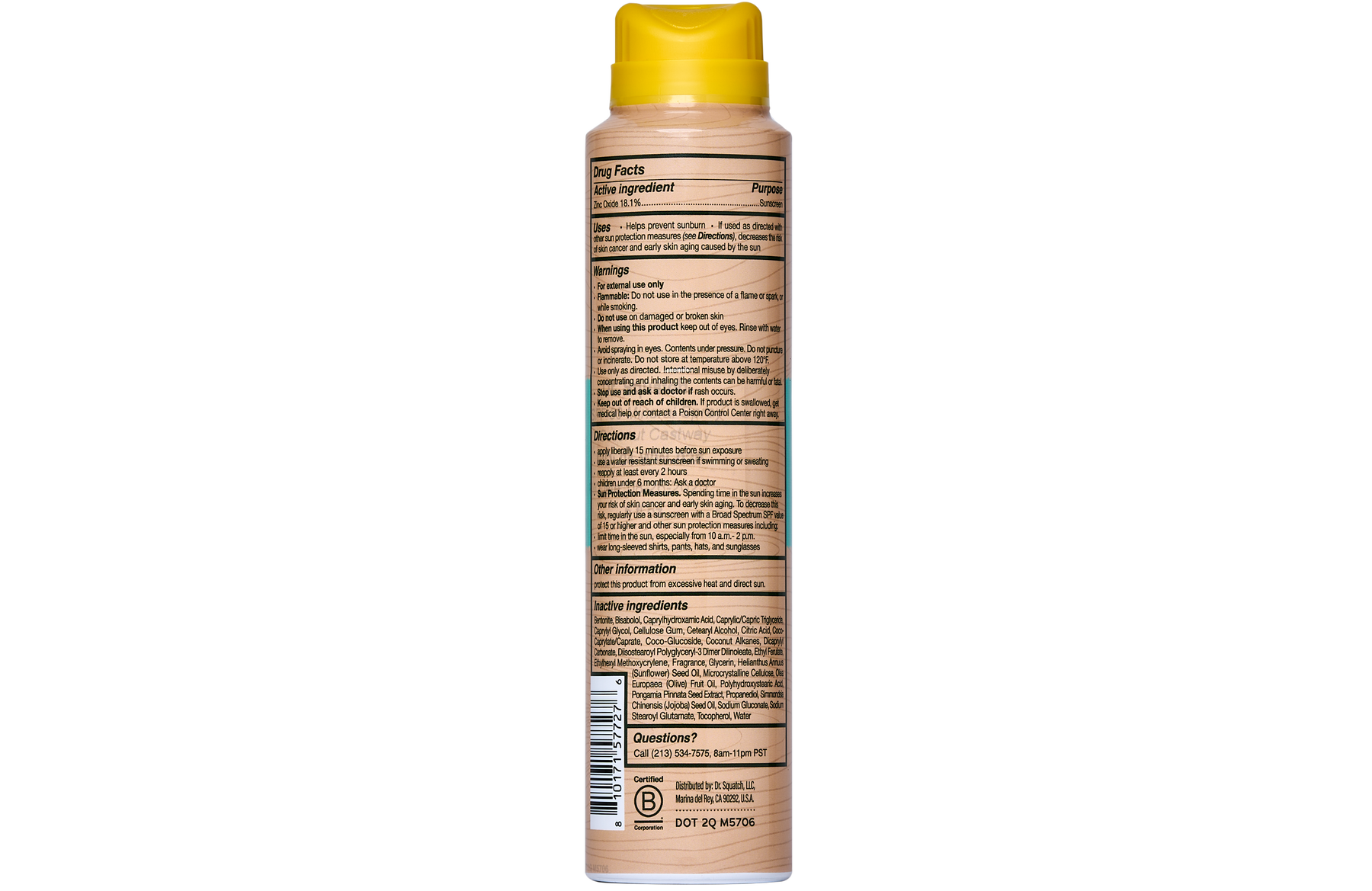 Spray Sunscreen | SPF 30 UVA/UVB Protection | Non-Greasy Mineral Sunscreen for Men F0