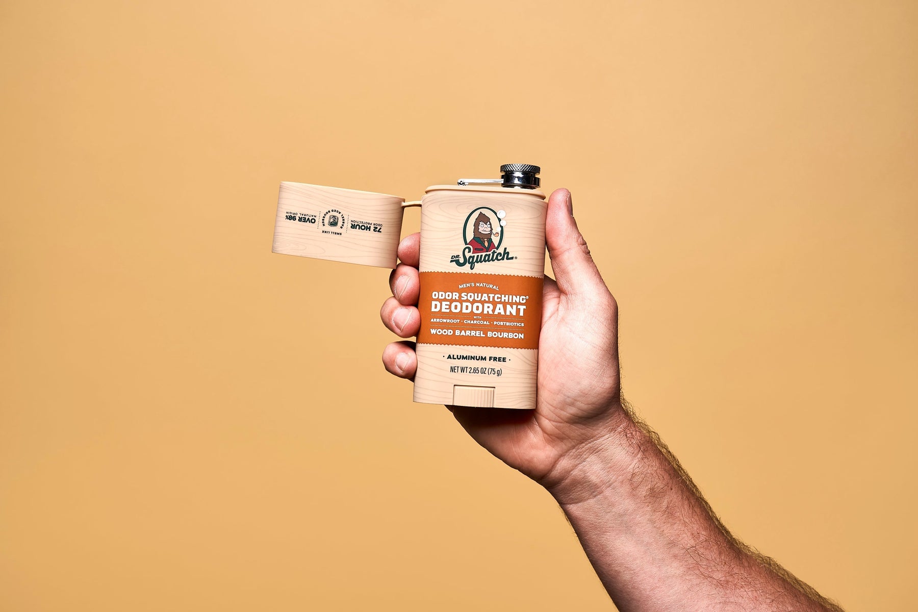 Wood Barrel Bourbon Deo Flask R0