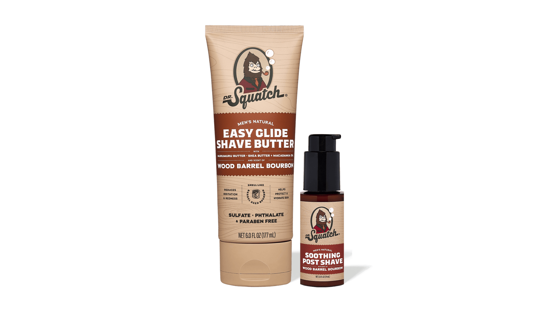 Wood Barrel Bourbon Smooth Shave Bundle G0