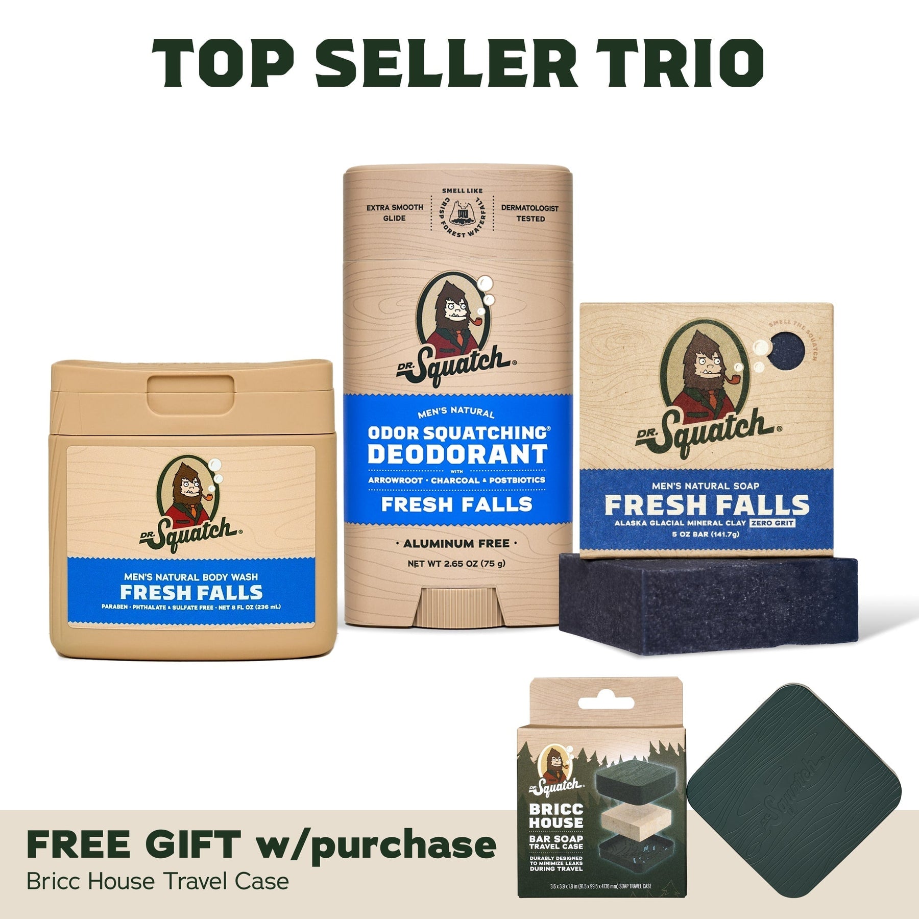 Soap, Deo, Body Wash + Travel Case D8