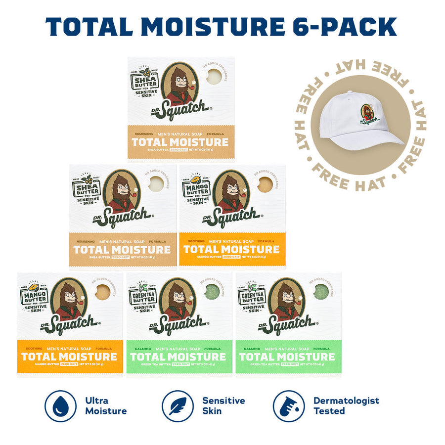 Total Moisture 6-Pack + Free Hat T4