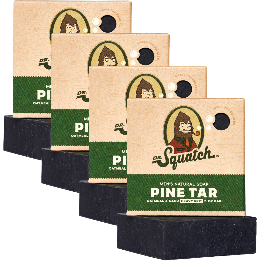 4-Pack Pine Tar Natural Bar Soap N3