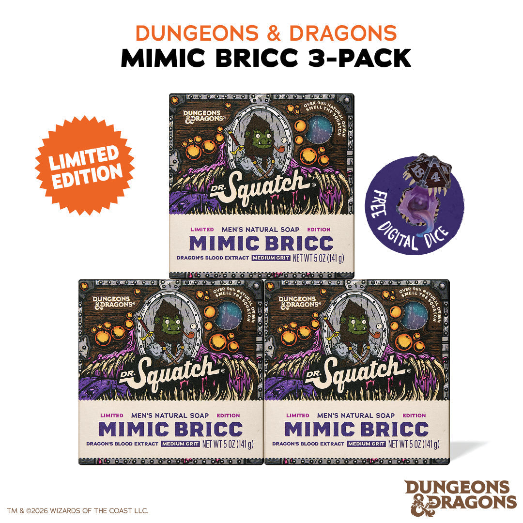 Dungeons & Dragons Mimic Bricc 3-Pack - Exclusive Limited Edition Bar Soap A1